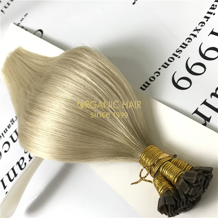 Wholesale Pre-bonded flat tip hair extensions ombre color  X72